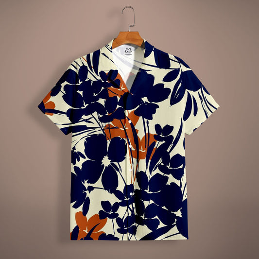 Blue Floral Shirt