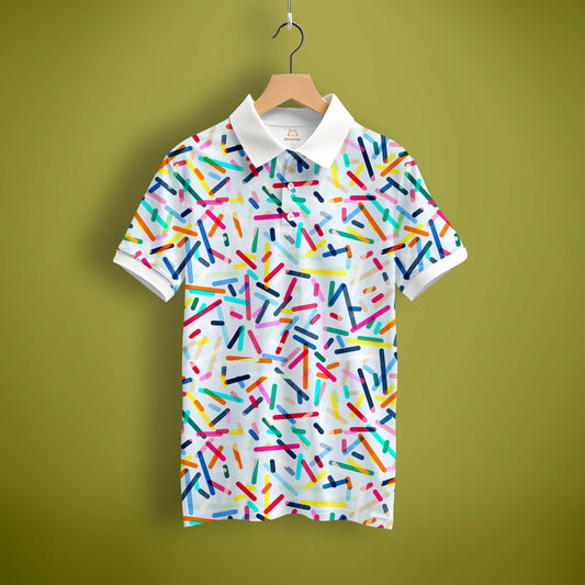 Colorful Abstract Polo T-Shirt