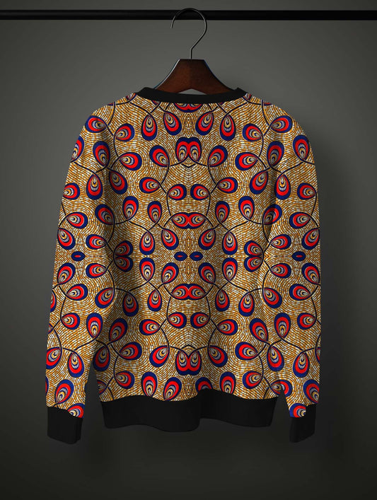Feather Arts Pattern Sweatshirt