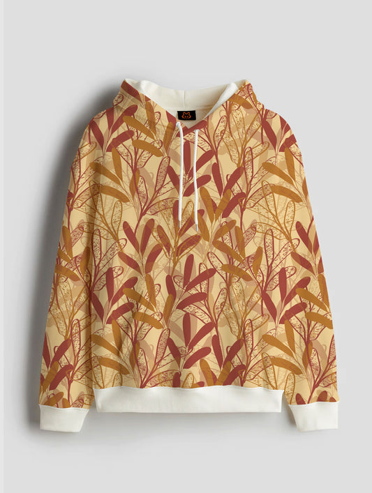 Leaf Print Hoodie