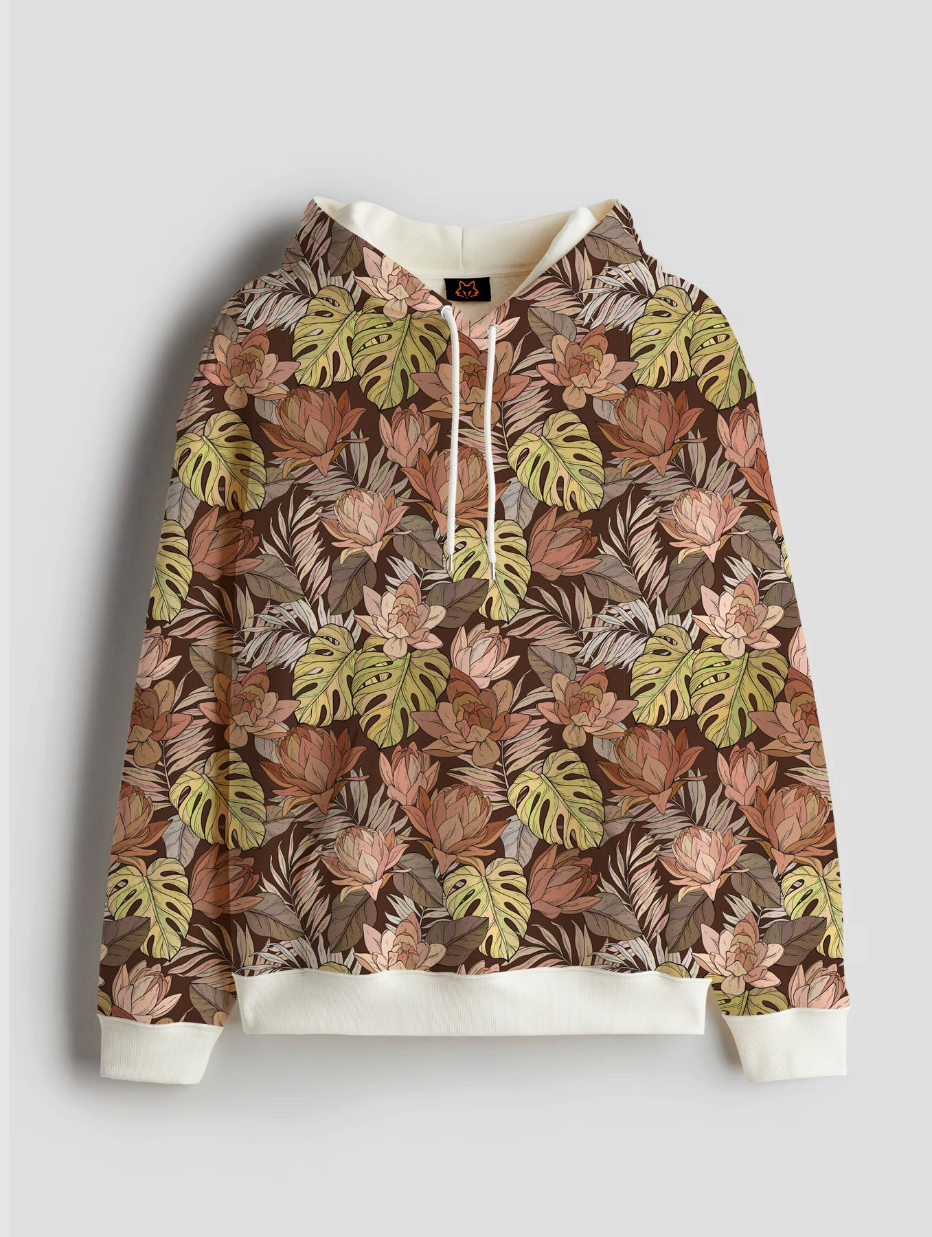 Monstera Leaf Print Hoodie