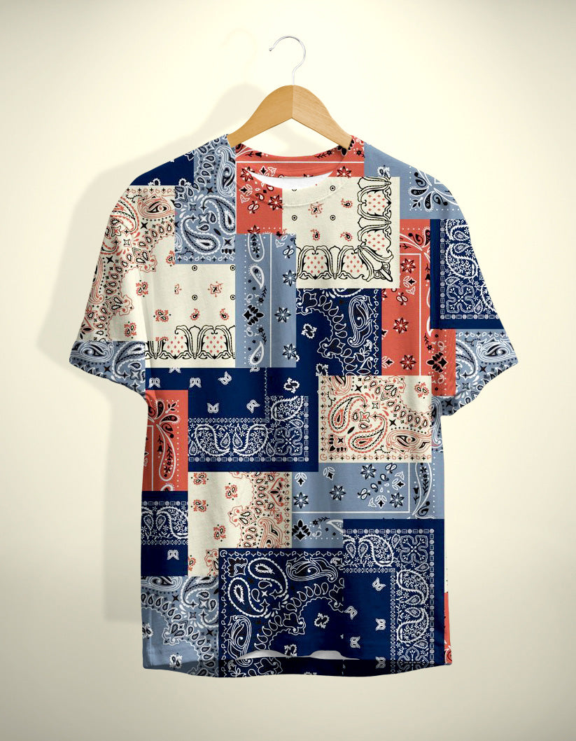 Multicolor Classic Printed T-Shirt