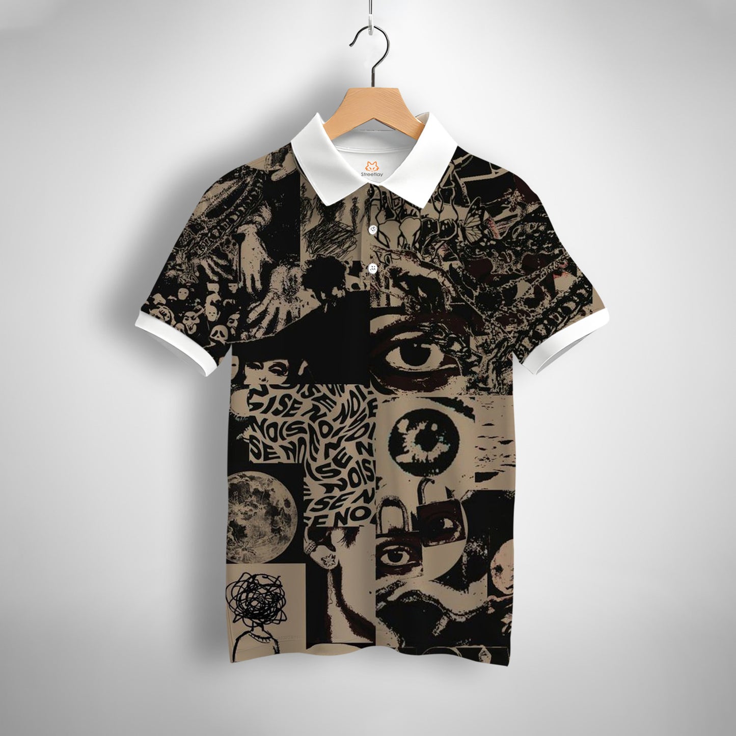 Noise Art Printed Polo