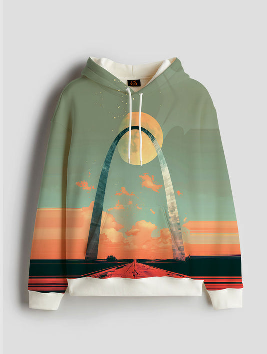 Retro City Printed Hoodie