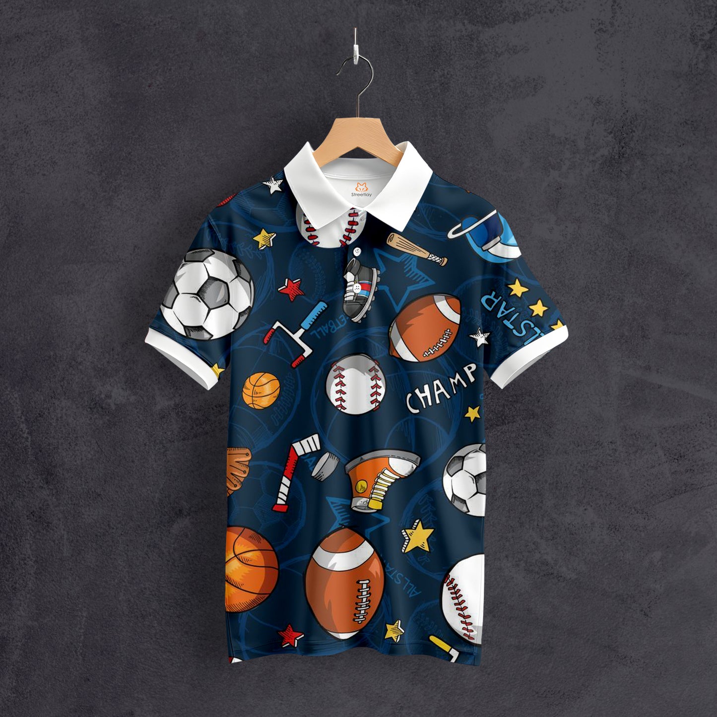 Sports Art Polo T-Shirt