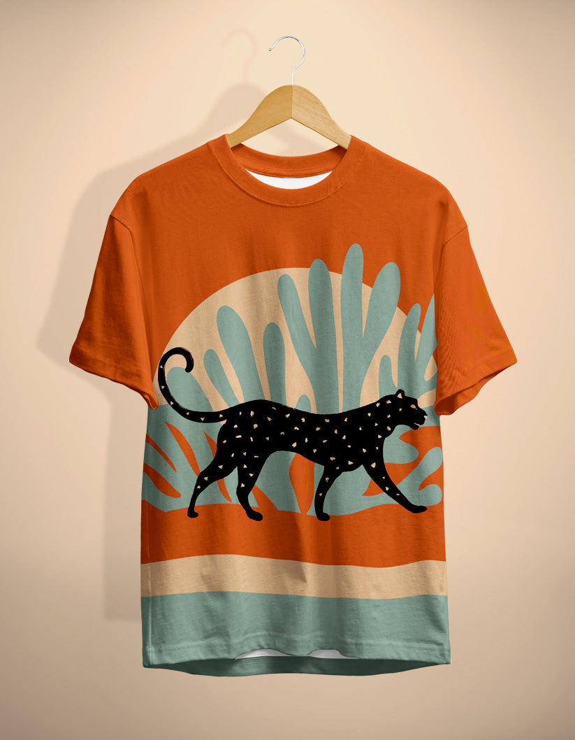 Tiger Art Printed T-Shirt