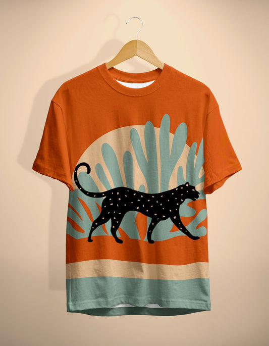 Tiger Art Printed T-Shirt