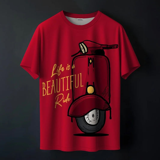 Wheels Of Freedom Printed Tee