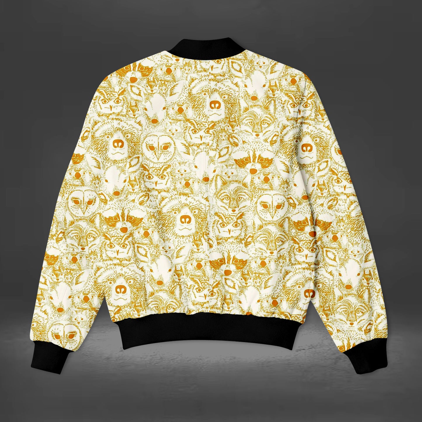 Woodland Animals Print Bomber